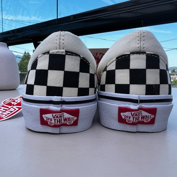 SOLD | NEW | Size 6 Women/ 4.5 Men | Vans Checkerboard Slip On Canvas Shoes - Picture 9 of 11